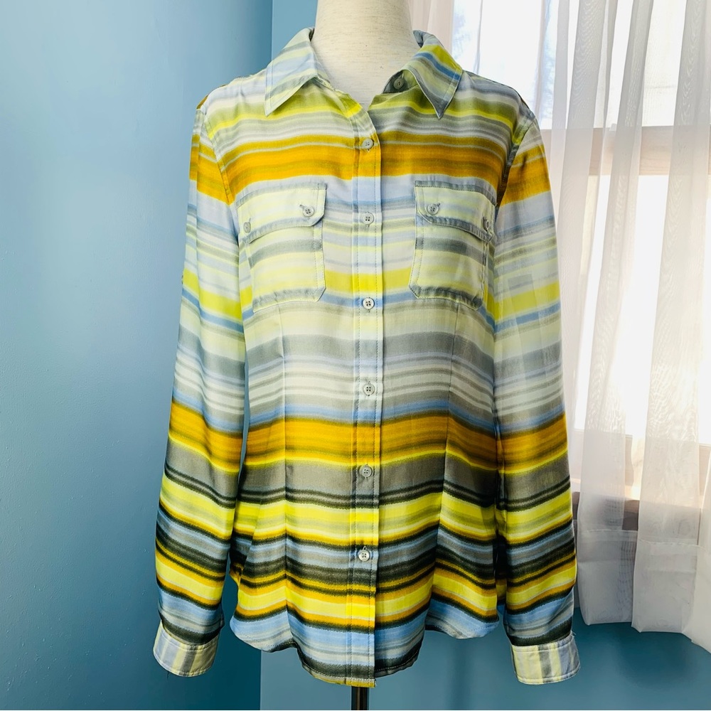 Calvin Klein Retro Striped Button Down Shirt